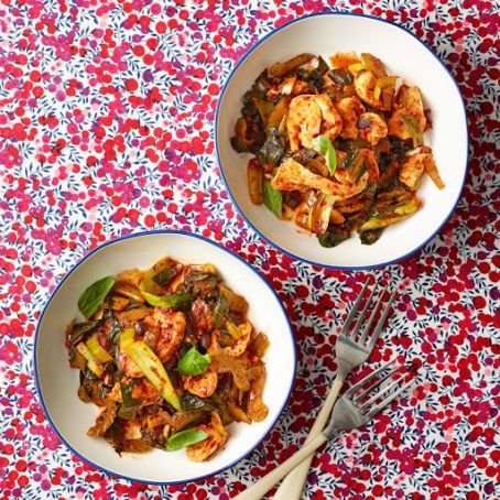 Chicken, Celery & Ginger Stir-Fry 