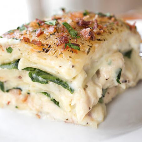 Creamy Chicken Florentine Lasagna