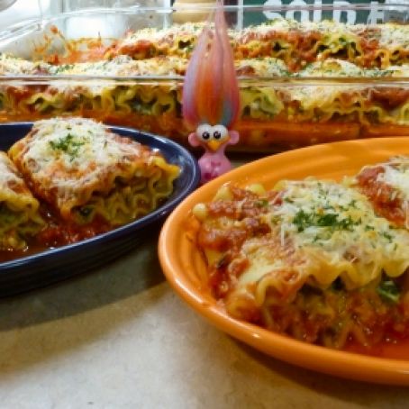 Spinach & Cheese Lasagna Roll-ups