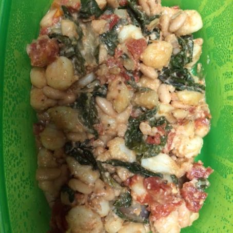 Gnocchi with Chard & White Beans Skillet