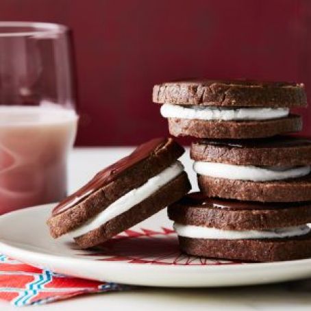 Hot Chocolate Sugar Cookie Sandwiches