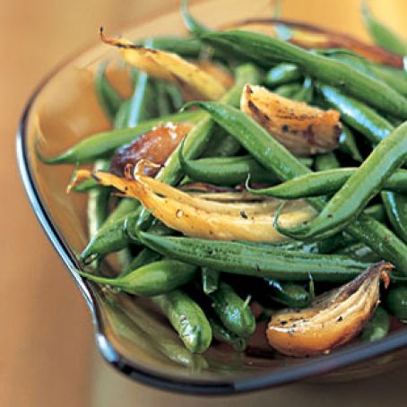 Haricots Verts, Roasted Fennel and Shallots