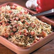 Spaghetti with Panko and Peppers