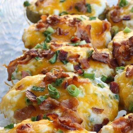 POTATOES****Twice Baked Potatoes with Cheese and Bacon