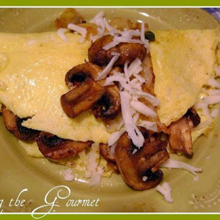 Mushroom & Onion Omelet