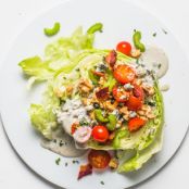 Iceberg with Tomatoes, Blue Cheese, and Bacon