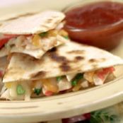 Three Cheese Crab Quesadillas