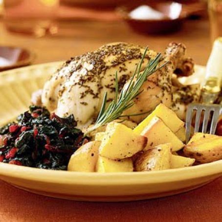 Rosemary-Lemon Cornish Hens