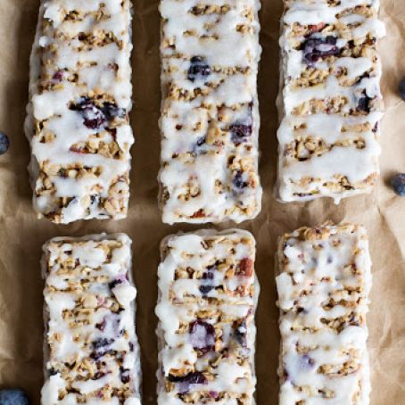 Blueberry Vanilla Granola Bars.