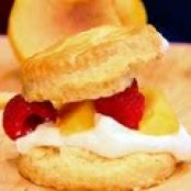 Peach and Raspberry Shortcake