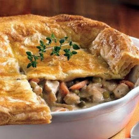 Chicken Pot Pie with Flaky Crust