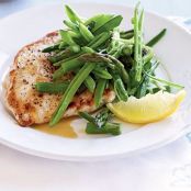 Chicken Scaloppine with Sugar Snap Peas & Asparagus