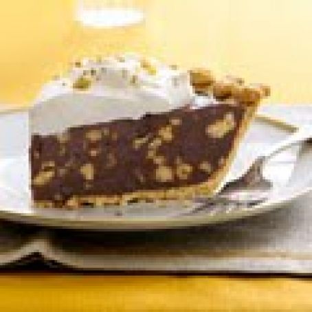 Dark Chocolate-Walnut Caramel Pie