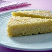 Damp lemon and almond cake