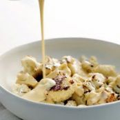 Roasted Cauliflower with Cheese Sauce