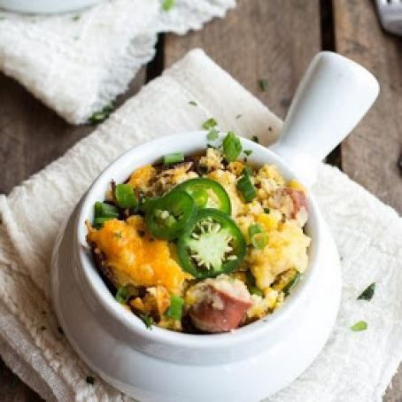 Slow-Cooker Cheesy Corn Dog Casserole