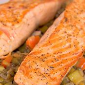 Salmon with Lentils