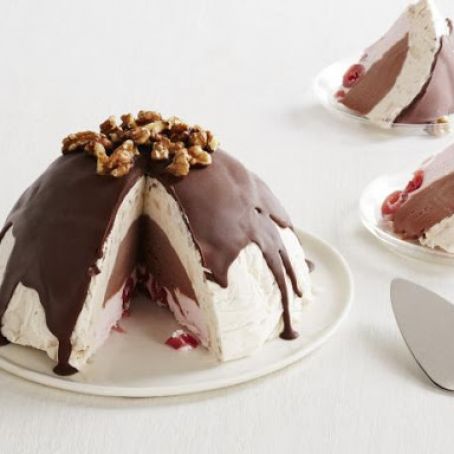 Banana Split Ice Cream Bombe
