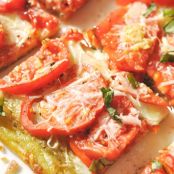 Tomato, Pesto and Mozzarella Tart