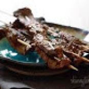 Skewered Marinated Flank Steak