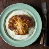 Cauliflower Steaks with Cauliflower Purée-Dan Barbers