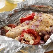 Grilled Mediterranean Chicken Foil Packs