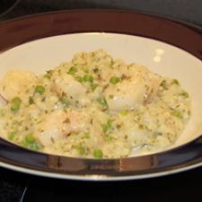 Shrimp Risotto with Peas