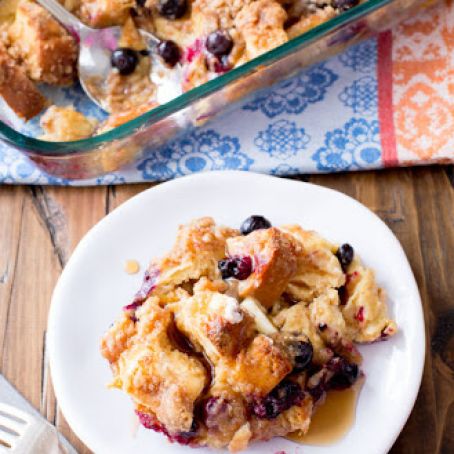 Unbelievable Blueberry French Toast Casserole