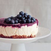 Blueberry Raw Vegan Cheesecake