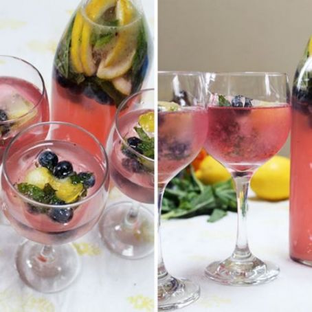 Blueberry Lemon Ginger Fizz