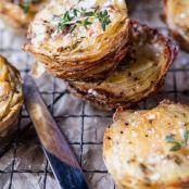 Crispy Cheesy Potatoes Stacks