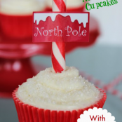 Sugar Cookie North Pole Cupcakes