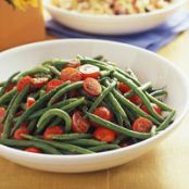 Pesto Green Beans and Tomatoes