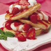 Strawberries and Cream Pancakes