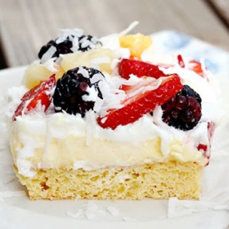 Fruit & Pudding Cake