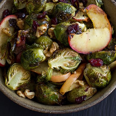 Roasted Brussels Sprouts & Apples