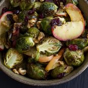 Roasted Brussels Sprouts & Apples