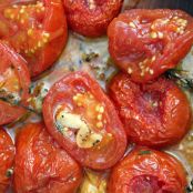 Roasted Juliet Tomatoes with Garlic and Herbs
