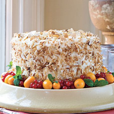 Coconut-Almond Cream Cake