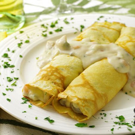 Scallop/Shallot Crepes St. Jacque