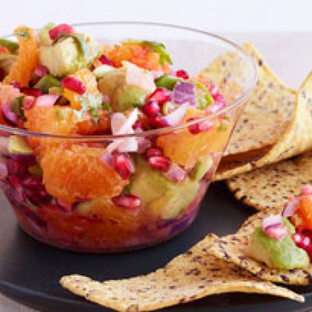 SALSA****Blood Orange and Avocado Salsa with Pomegranate Seeds