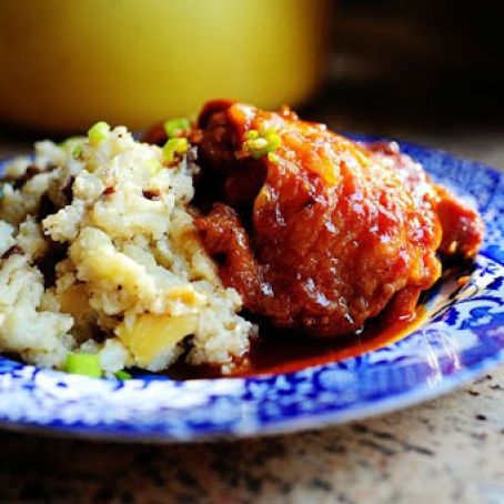 Peach-Whiskey Barbeque Chicken