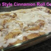Pan Style Cinnamon Roll Cake