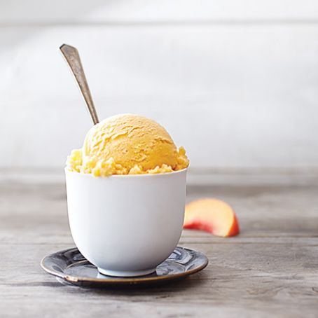 Peach Soy Sherbet