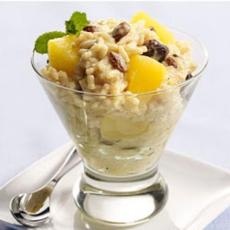 Easy Rice Pineapple Pudding