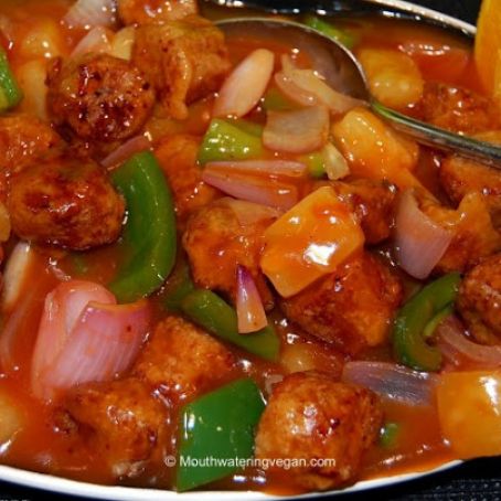Chinese Vegan Sweet and Sour Pork