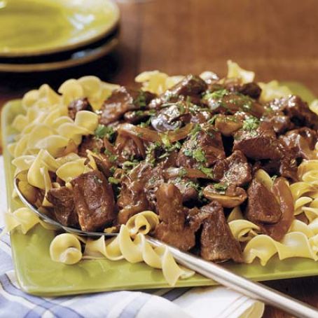 Beef with Red Wine Sauce