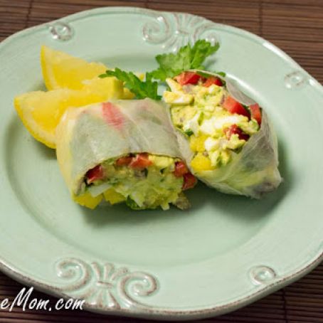 Avocado Egg Salad Spring Rolls
