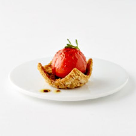Roasted Cherry Tomato Triscuit Cups