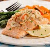 Crabmeat Stuffed Salmon